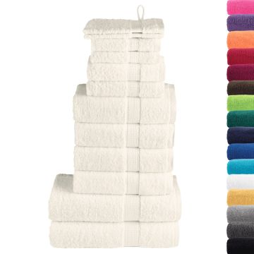 Set ASciugamani SOLUND 12 pz Crema 600 gsm