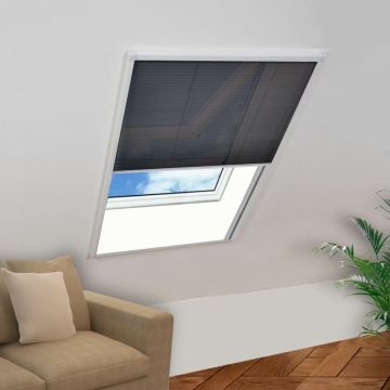 Tenda Antiinsetti Plissettata da Finestra 110 x 160 cm