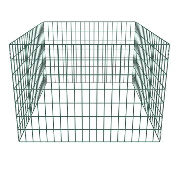 Compostiera da Giardino Quadrata a Rete 100 x 100 x 70 cm