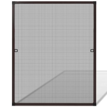 Zanzariera marrone per finestre 80 x 100 cm