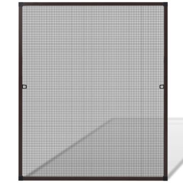 Zanzariera marrone per finestre 100 x 120 cm