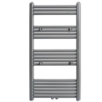 Radiatore Centrale Portasciugamano Dritto Grigio 600 x 1160 mm