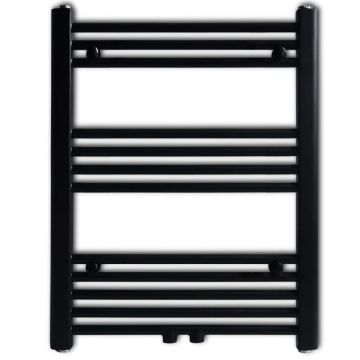 Radiatore Centrale Portasciugamano Dritto Nero 600 x 764 mm