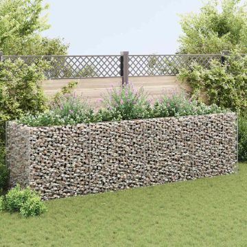 Gabbione Letto Rialzato da Giardino in Acciaio 360x90x100 cm