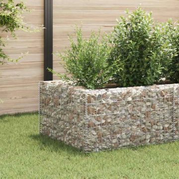 Gabbione Letto Rialzato da Giardino in Acciaio 360x90x50 cm