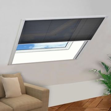 Zanzariera Plissettata per Finestre in Alluminio 120x120 cm