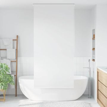 Tenda a Rullo per Doccia 100x240 cm Bianco