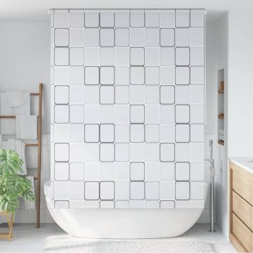 Tenda a Rullo per Doccia 160x240 cm Quadrati