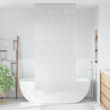 Tenda a Rullo per Doccia 120x240 cm Stella Marina
