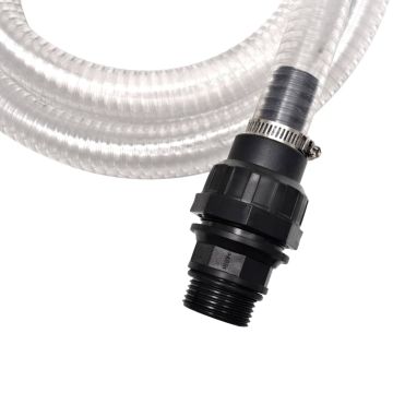 Tubo di Aspirazione con Connettori 4 m 22 mm Bianco