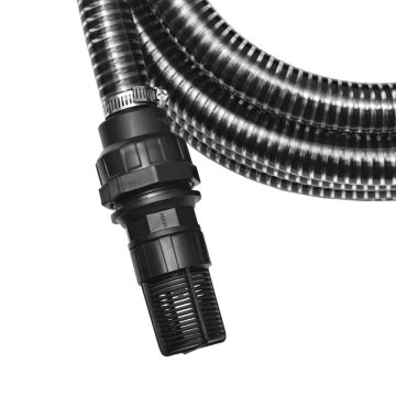 Tubo di Aspirazione con Connettori 4 m 22 mm Nero
