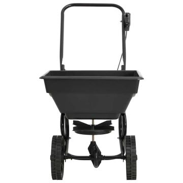 Spargisale a Spinta in PVC e Acciaio 80x46x75 cm 15 L