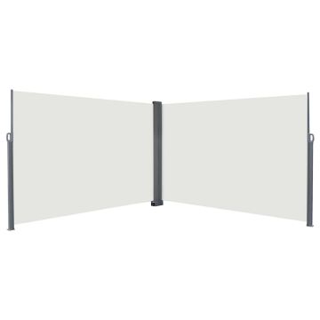 Tenda laterale retrattile Crema 600 x 200 cm Metallo