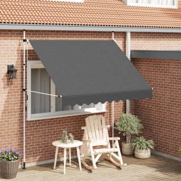 Tenda da Sole Retrattile Manuale 250 cm Antracite