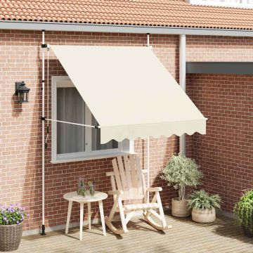 Tenda da Sole Retrattile Manuale 200 cm Crema