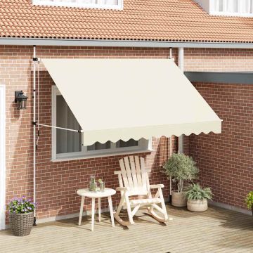Tenda da Sole Retrattile Manuale 300 cm Crema
