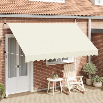 Tenda da Sole Retrattile Manuale 350 cm Crema