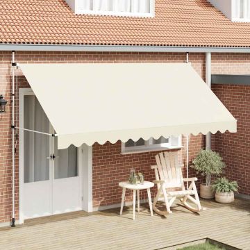 Tenda da Sole Retrattile Manuale 400 cm Crema