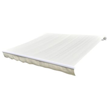 Tessuto di Ricambio per Tenda da Sole Crema 450x300 cm Poliestere