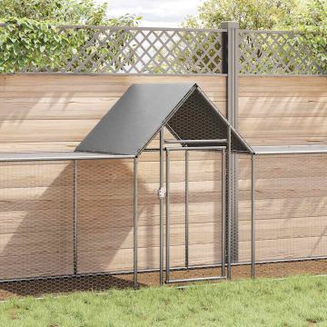 Pollaio 9x1x1,5 m in Acciaio Zincato