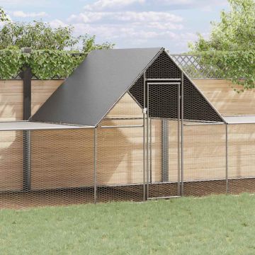 Pollaio 10x2x2 m in Acciaio Zincato