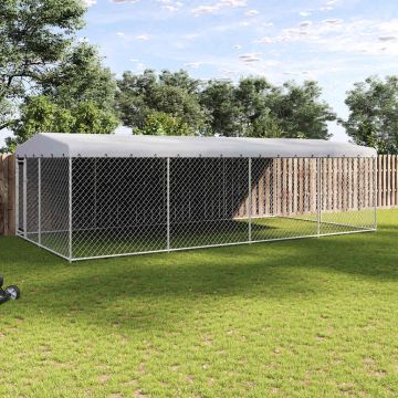 Canile da Esterno con Tetto 7,6x3,8x2,3 m