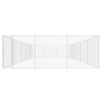 Canile da Esterno in Acciaio Zincato 950x570x185 cm