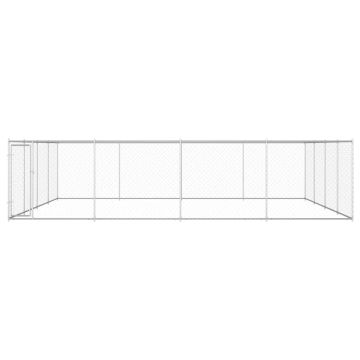 Canile da Esterno in Acciaio Zincato 760x760x185 cm