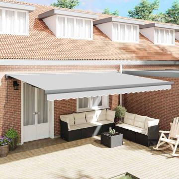 Telaio di tenda manuale 4,5 x 3 m Antracite