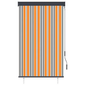 Tenda a Rullo per Esterni 100x250 cm Giallo e Blu