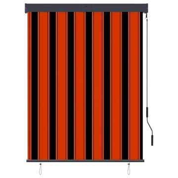 Tenda a Rullo per Esterni 120x250 cm Arancione e Marrone