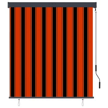 Tenda a Rullo per Esterni 140x250 cm Arancione e Marrone