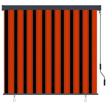 Tenda a Rullo per Esterni 160x250 cm Arancione e Marrone