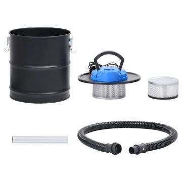 Aspiracenere con Filtro HEPA 1200 W 20 L in Acciaio