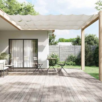 Paravento Verticale Bianco 100x420 cm Tessuto Oxford
