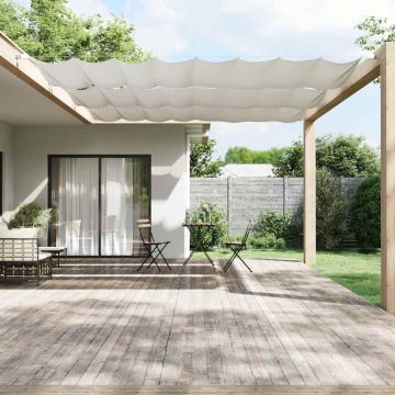 Paravento Verticale Bianco 140x420 cm Tessuto Oxford