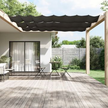 Paravento Verticale Antracite 60x420 cm in Tessuto Oxford