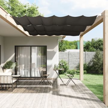 Paravento Verticale Antracite 140x270 cm in Tessuto Oxford