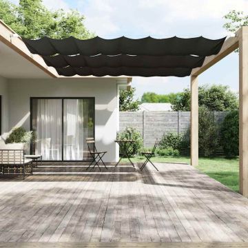 Paravento Verticale Antracite 140x360 cm in Tessuto Oxford