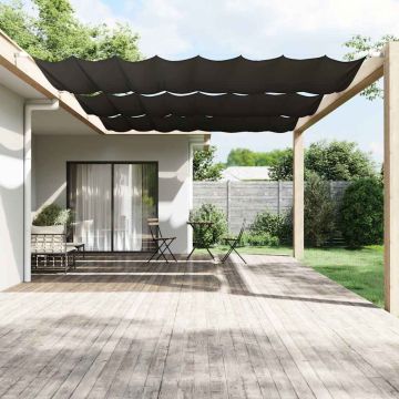 Paravento Verticale Antracite 200x420 cm Tessuto Oxford
