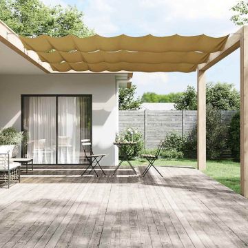 Paravento Verticale Beige 140x1000 cm in Tessuto Oxford