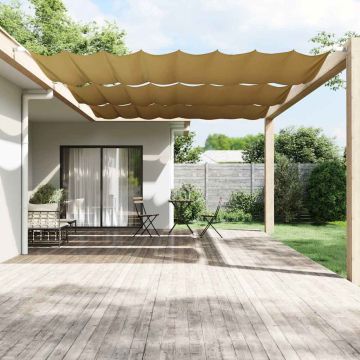Paravento Verticale Beige 250x360 cm in Tessuto Oxford