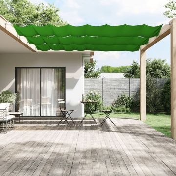 Paravento Verticale Verde Chiaro 60x420 cm in Tessuto Oxford