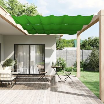 Paravento Verticale Verde Chiaro 140x270 cm in Tessuto Oxford
