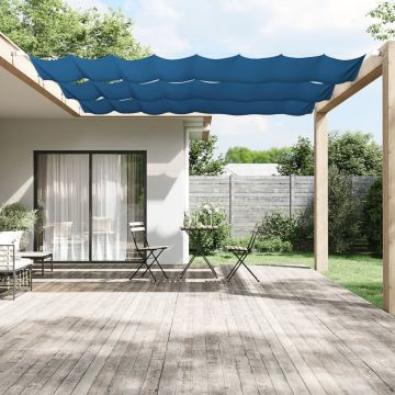 Paravento Verticale Blu 60x420 cm in Tessuto Oxford
