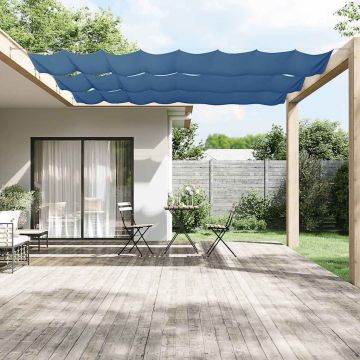 Paravento Verticale Blu 100x600 cm in Tessuto Oxford