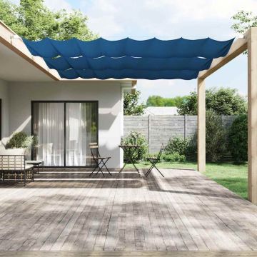 Paravento Verticale Blu 140x360 cm in Tessuto Oxford