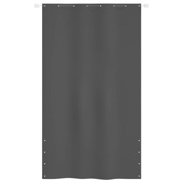 Paravento per Balcone Antracite 140x240 cm in Tessuto Oxford