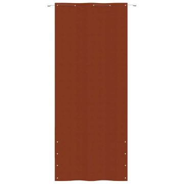 Paravento per Balcone Terracotta 100x240 cm in Tessuto Oxford