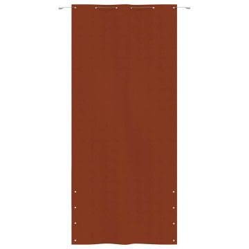 Paravento per Balcone Terracotta 120x240 cm in Tessuto Oxford